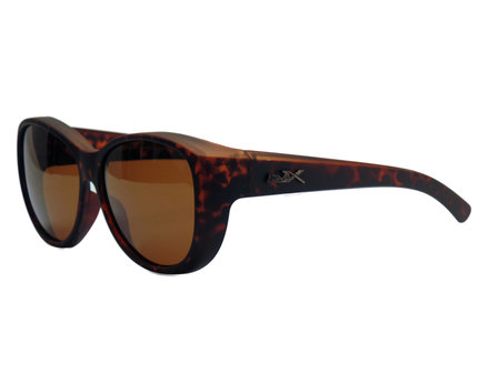 overzetzonnebril rond Fitover sunglasses Overzet zonnebril Sonnen &Uuml;berbrillen Milano havanna (Model: POL505)