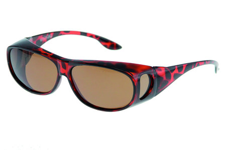 Fitover Overzetzonnebril Sonnen&uuml;berbrille Woman tortoise