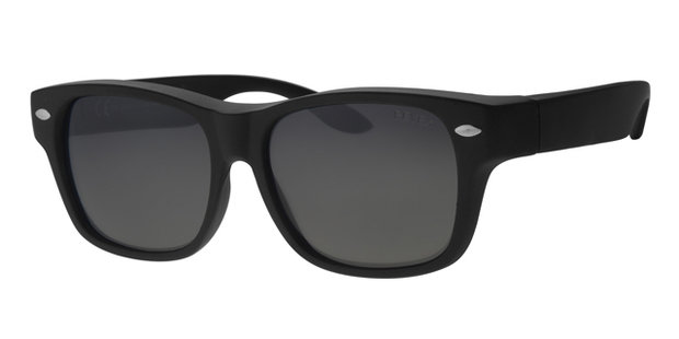 Overzet zonnebril New York zwart mat (l/xl)