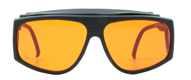 lowvision glasses cocoons orange