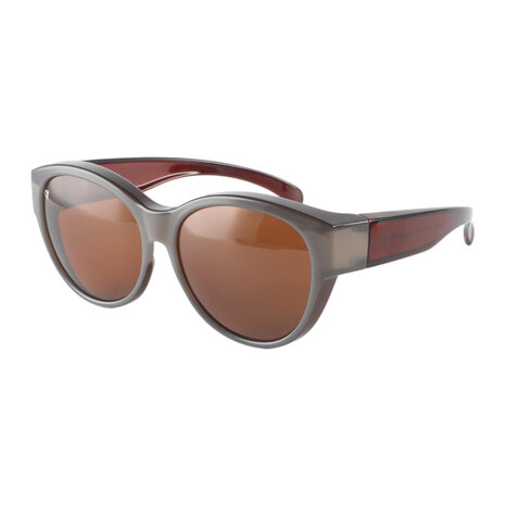 Overzet zonnebril QV110 Brown Opal