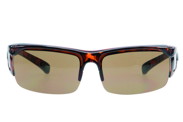 Fitover Overzetzonnebril Sonnenüberbrille Casual Semi havanna