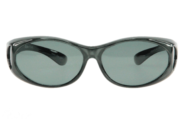 Fitover sunglasses Overzet zonnebril Sonnen Überbrillen Fitover Grey metallic front