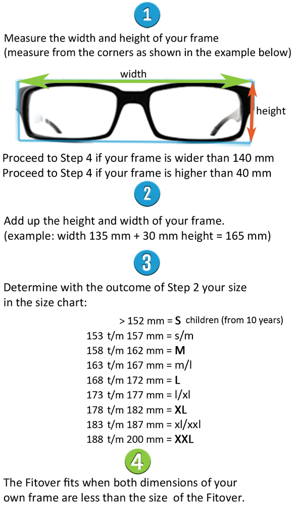 Determine the size of your Fitover-sunglasses | Fitover-sunglasses.co ...