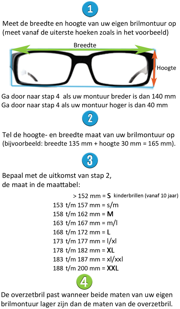 Bepaal maat je zonnebril | overzet-zonnebril.nl (tip)