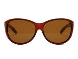 Fitover sunglasses Overzetzonnebril Sonnen Überbrillen Milano brown front (Model: POL505)