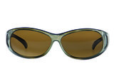 Fitover Overzet zonnebril Sonnen Überbrillen Opaque-Brown front