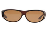 Overzet zonnebril Sonnenüberbrille Uni Brown (model WT4)