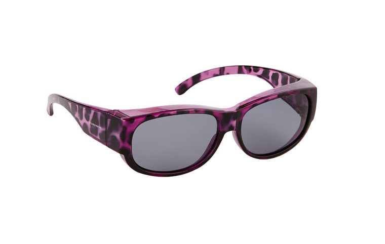 Fitover Overzetzonnebril, Sonnenüberbrille Retro Purple Panther
